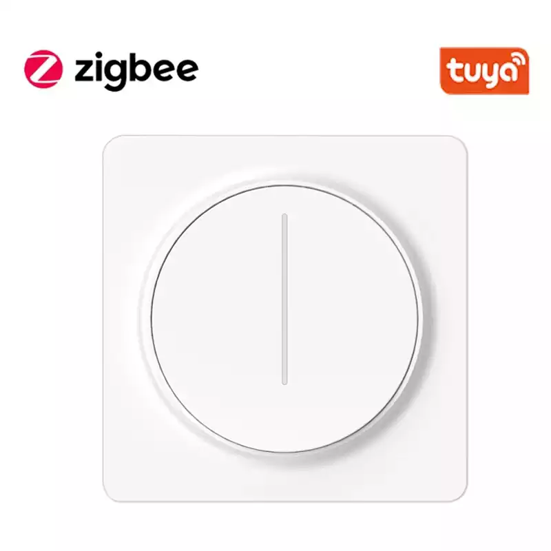 Tuya WiFi/ZigBee Smart Stepless Touch Light Dimmer Switch European Standard