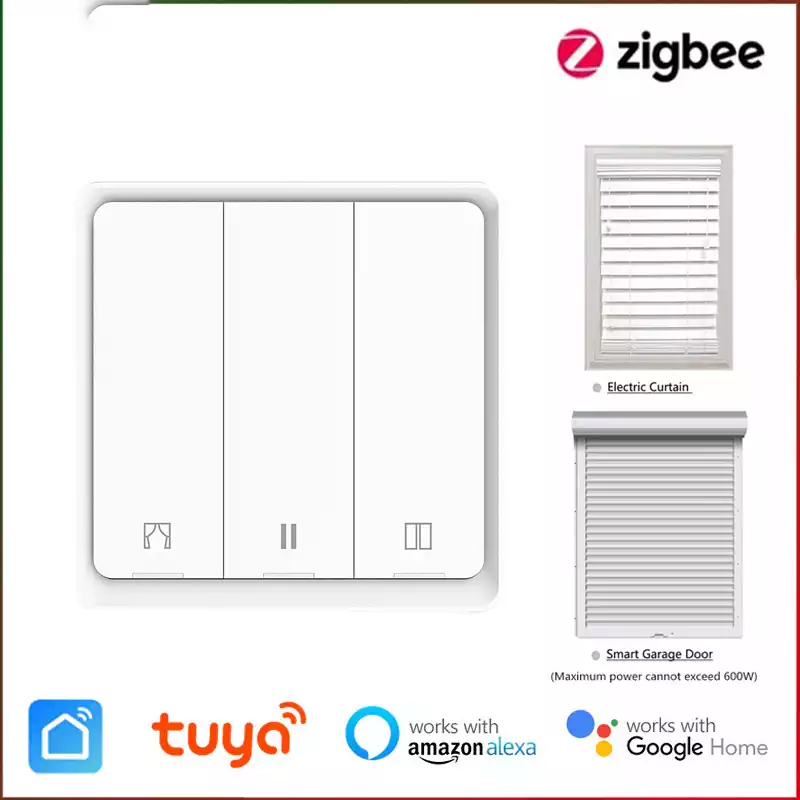 Tuya ZigBee 86 Wall Smart Curtain Switch