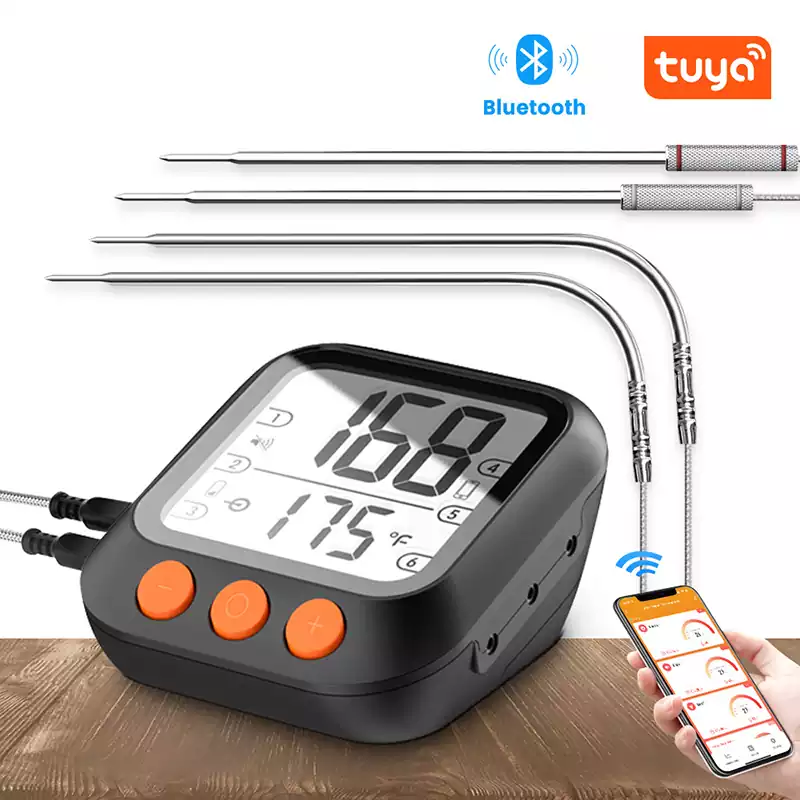 Tuya Bluetooth Wireless Smart BBQ Barbecue Grill Meat Thermometer