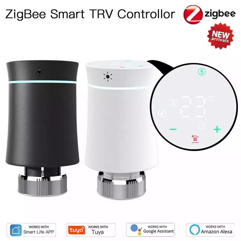 Tuya Wifi/Zigbee Control TRV Radiator Actuator Smart Thermostatic Radiator