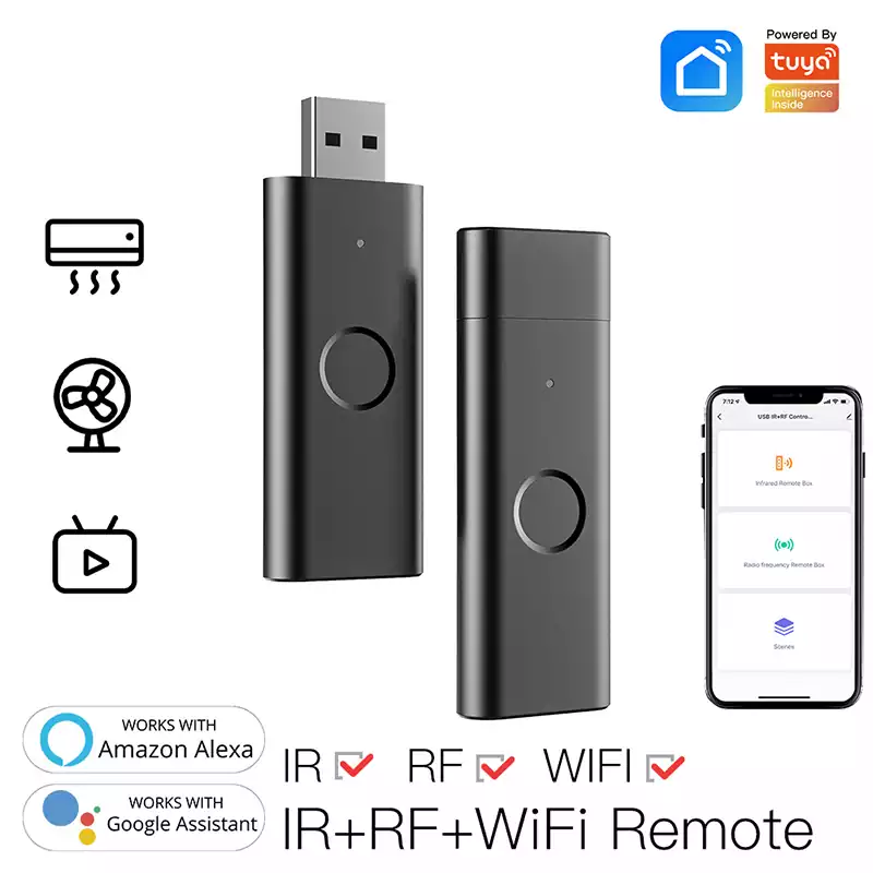 USB Tuya WiFi Universal Wireless Smart IR+RF+WiFi Remote Control