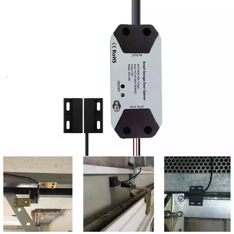 US/EU/AU/UK Plug Tuya WiFi Smart Garage Door Controller Opener Sensor