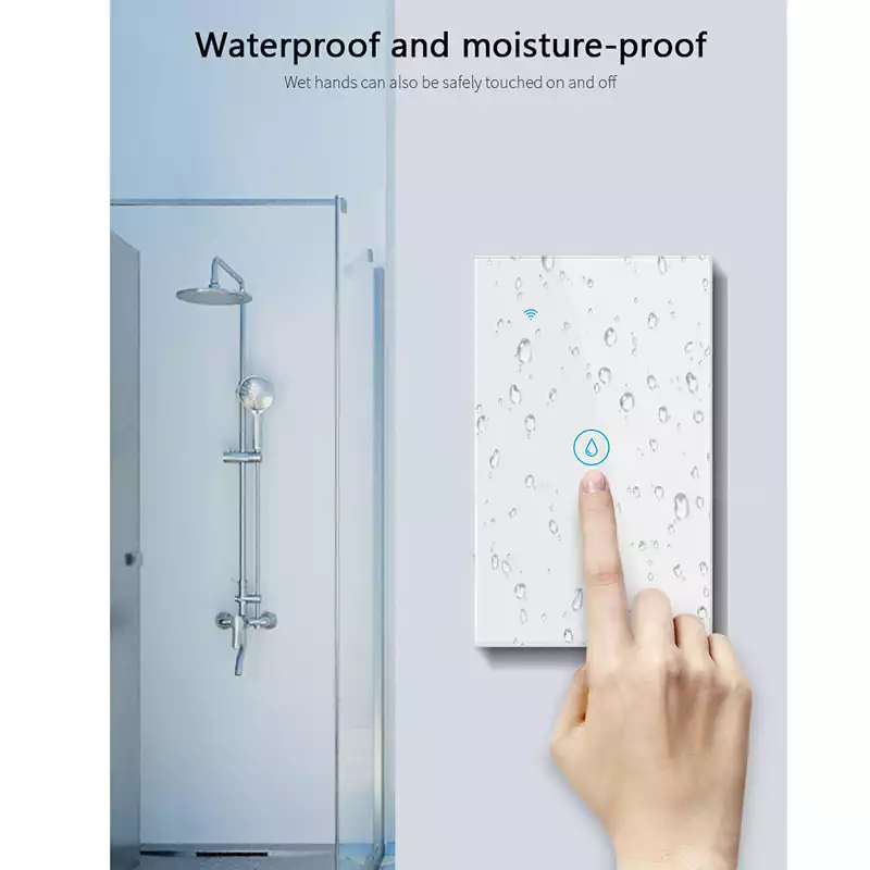 Tuya WiFi Bluetooth US Standard Touch Wall Smart Water Heater Switches