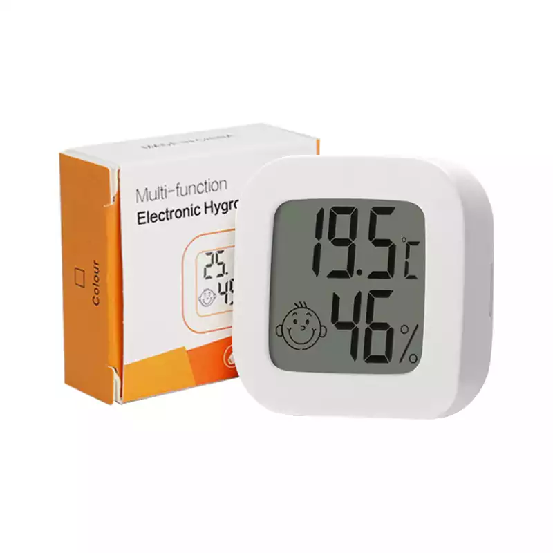 Tuya Zigbee/Bluetooth Mini Indoor Living Room LCD Display Smart Temperature and Humidity Sensor