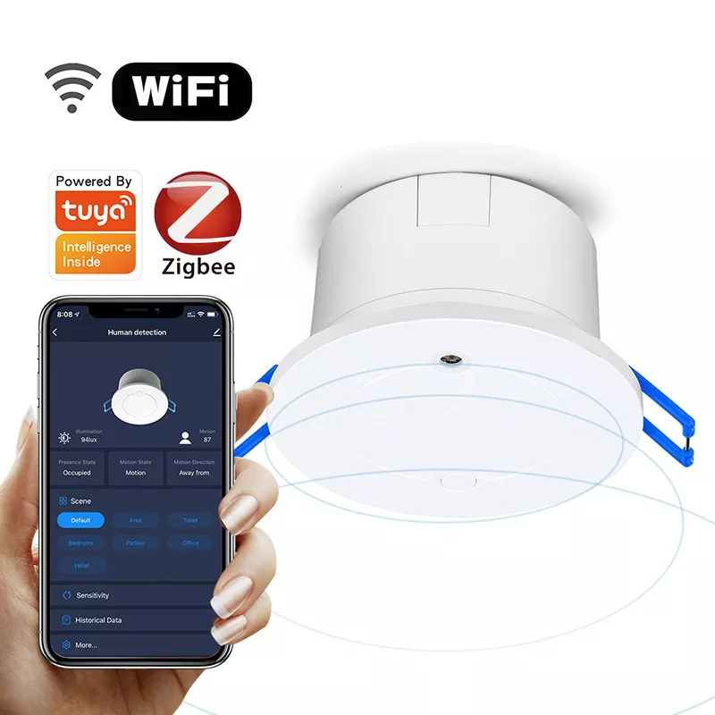 Tuya WiFi / Zigbee PIR Motion Sensor Human Presence Millimeter Wave Radar Sensor Home Security Alarm