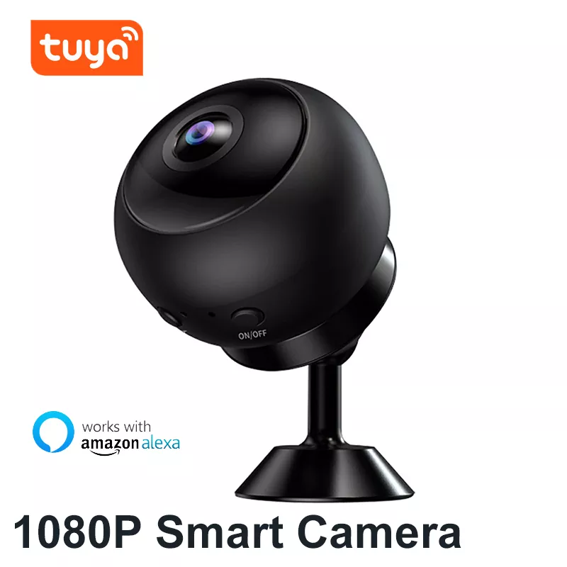 Tuya 1080P IP Camera Wireless Security Cam Baby Monitor Night Vision Motion Detection Works with Amazon Alexa