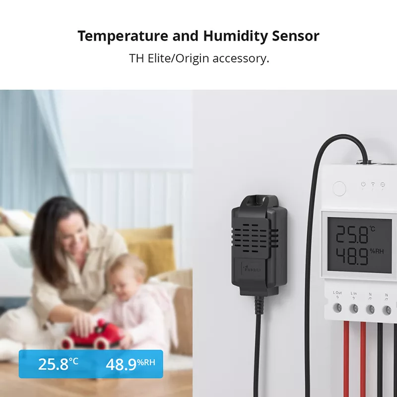 SONOFF THS01 Temperature and Humidity Sensor Connect Sonoff TH Elite/TH Origin Smart Switches