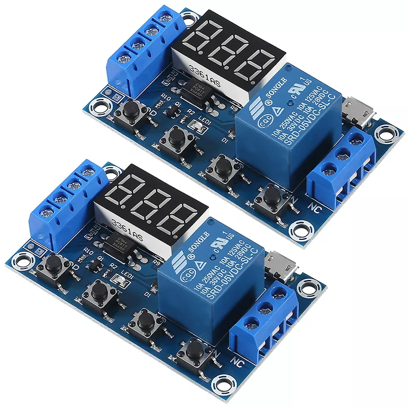 1 CH Channel Time Delay Relay Control Module DC 6-30V Digital Led Display Relais Cycle Timer Controller Board MK-1923032231-5