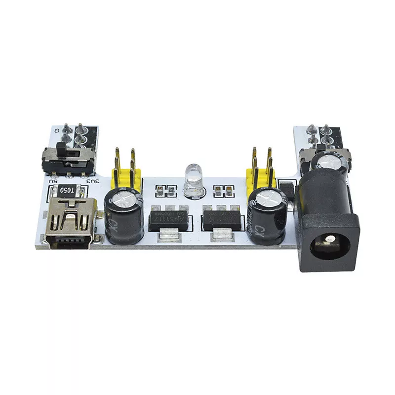 Mini USB MB102 Bread Panel Power Module 5V 3.3V 2 Channel Power Supply Module MK-1923032269-4