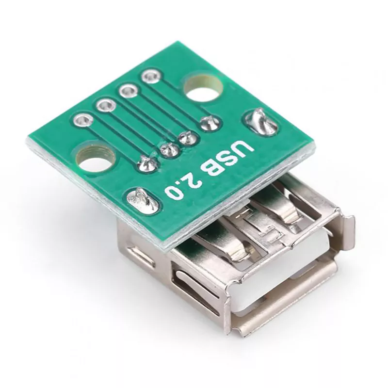 USB Type A Female Socket Board 2.54mm Pitch Adapter for DIY USB Power Supply MK-1923032348-3