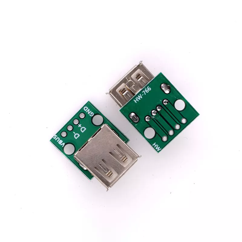 USB Type A Female Socket Board 2.54mm Pitch Adapter for DIY USB Power Supply MK-1923032348-4