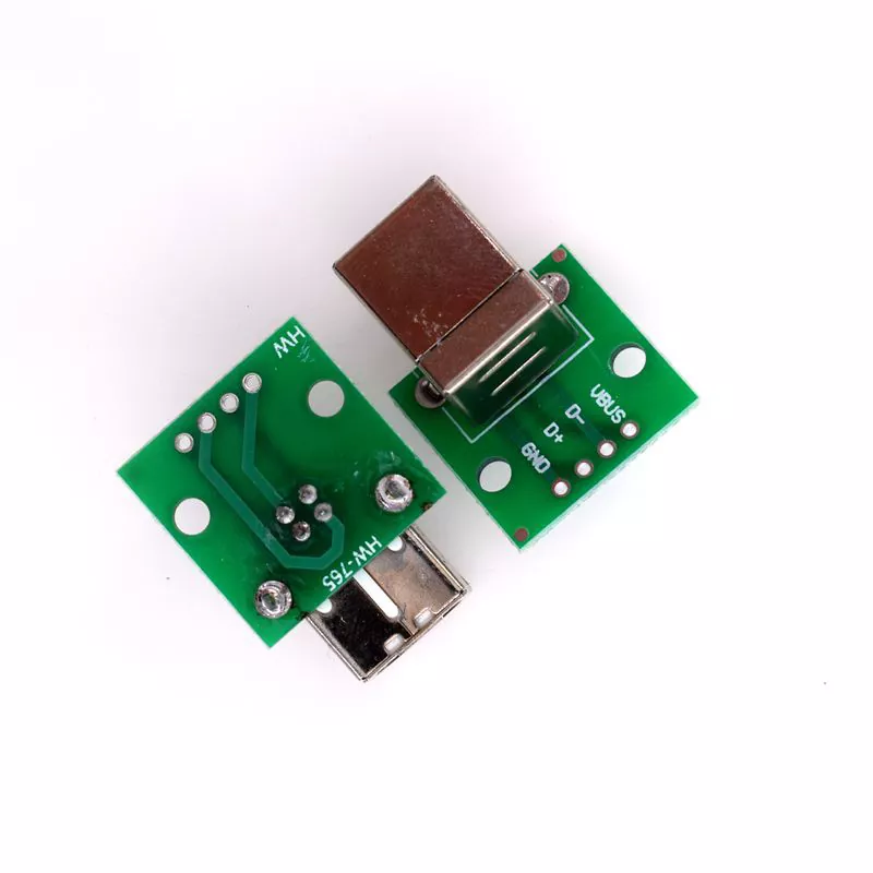 USB Type-B Female Head to DIP 4 pin Breakout PCB Adapter Board MK-1923032359-5