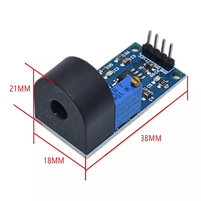 5A Current Transformer Module Single Phase AC Active Output Current Sensor PCB Module For Arduino MK-1923032403-3