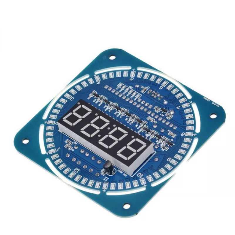 DS1302 Rotating LED Display Alarm Electronic Clock Module
