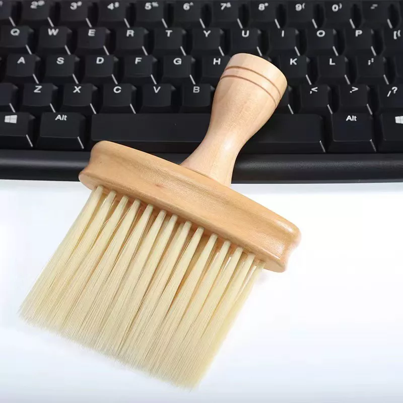 Air Conditioner Cleaning Brush Wooden Handle Car Keyboard Hairdressing Barber Cleaning Brush MK-1923032443-1
