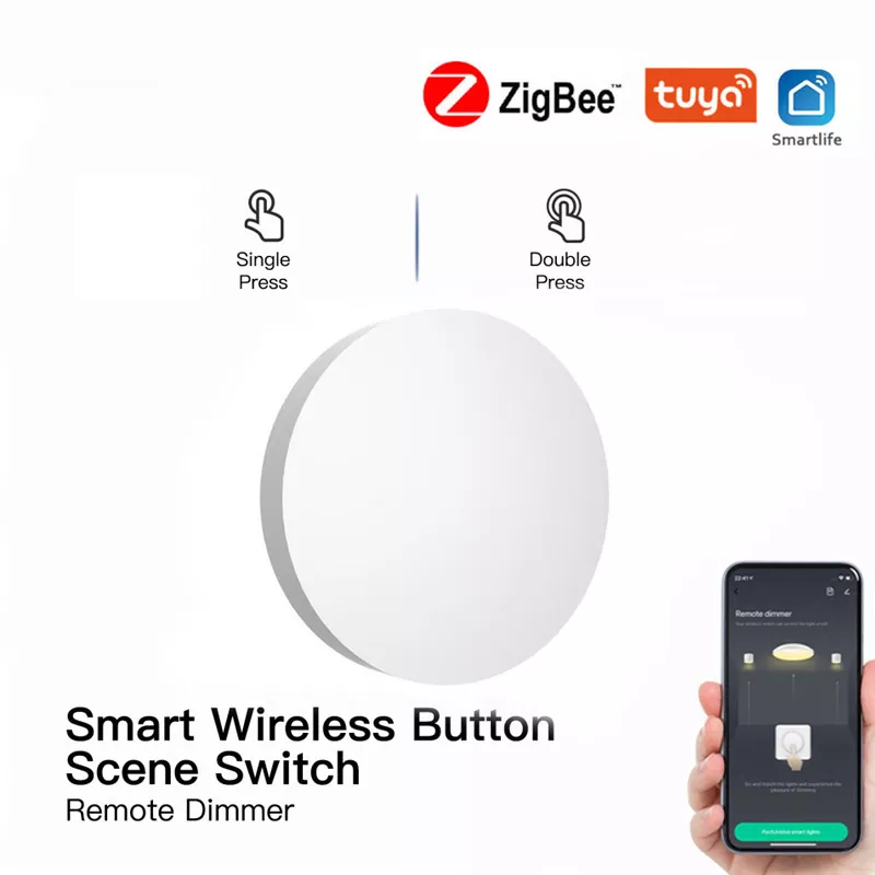 Tuya ZigBee Button Scene Switch Multi-scene Linkage Wireless Smart Push Button Switch