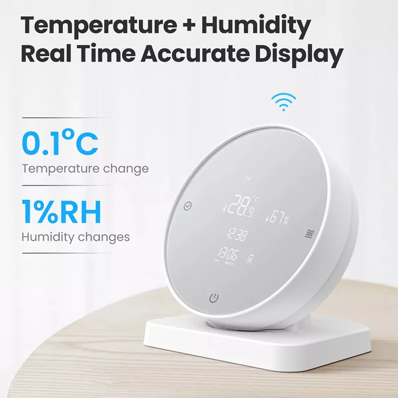 Tuya WiFi Smart Temperature Humidity Sensor LCD Display Indoor Thermometer Hygrometer MK-1923032473-16