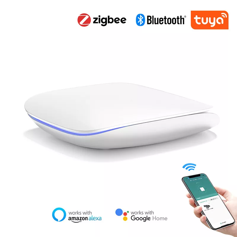 Tuya Zigbee Bluetooth 2 in 1 Wireless Gateway Hub Multi Mode Smart Wireless Wired Gateway Bridge