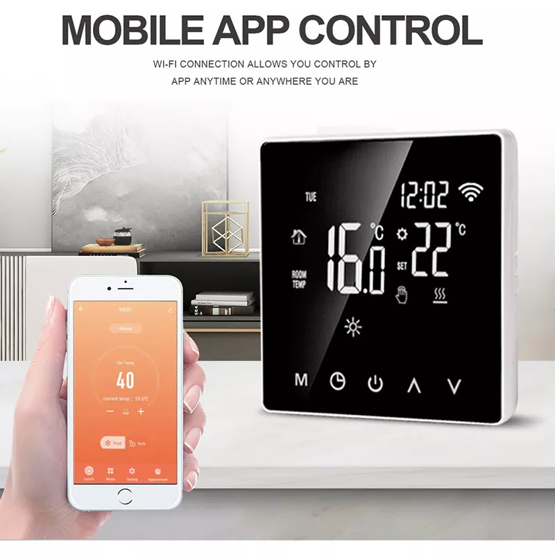 Tuya WiFi Smart LCD Touchscreen Programmable Thermostat Electric Floor Heating Water/Gas Boiler Temperature Remote Controller MK-1923032486-19