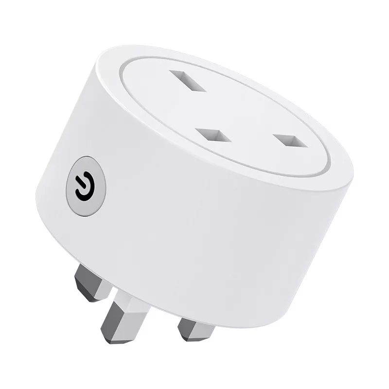 Tuya WiFi Matter Smart UK Power Plug 16A Mini Home Wall Smart Socket With Power Monitoring Timing Function MK-1923032504-16