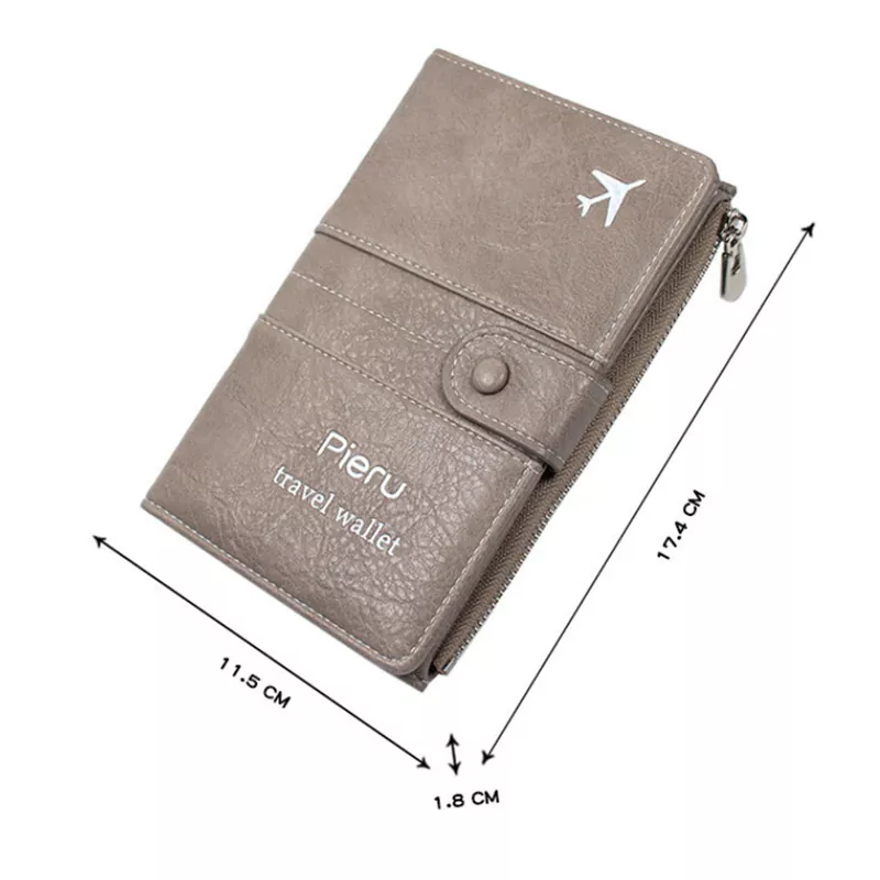 RFID Blocking Passport Wallets Travel Holder Large Capacity Anti-theft Multi-functional Travel Wallet Card Bag MK-1923032527-03