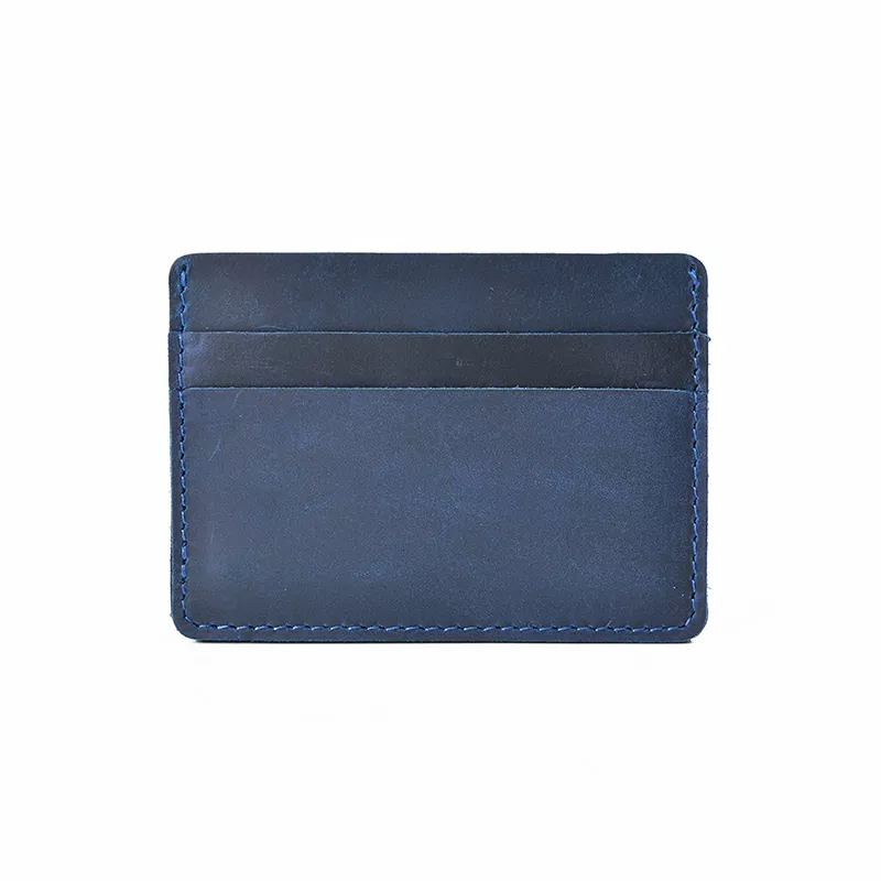 Crazy Horse Leather Bank/ID/Credit Card Holder  Multi Slot Slim Card Holders Purse MK-1923032538-06